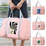 3D Pattern Travel Bag Women Luggage Organizer Zipper Foldable Tote B