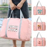 Teeth Print Foldable Zipper Large Capacity Organizer Bag