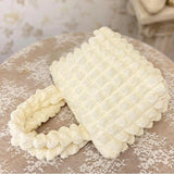 Chiffon Polyester Women Handbag with Zipper Solid Tote Bag