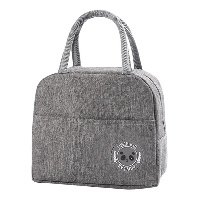 Floral Thermal Lunch Bag Women Picnic Handbag Organizer Insulated Cooler Tote