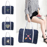 Feather Print Travel Tote Bag Women Men Large Duffle Bag