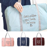 Food Print Toiletries Organizer Luggage Bag Zipper Tote Bag