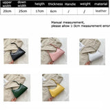 Vintage PU Leather Women's Small Shoulder Bag Tote Handbag