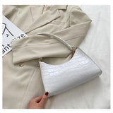 Vintage PU Leather Women's Small Shoulder Bag Tote Handbag