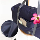 Travel Bag Portable Lightweight Leopard Print Fabric Tote Handbag