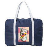 Large Capacity Folding Travel Bags Funny Print Tote Handbag