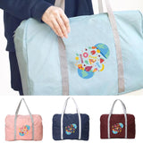 Outdoor Camping Storage Bag Food Print Tote Bags Zipper Accessories