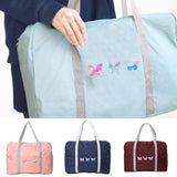 Unisex Butterfly Print Travel Organizer Bag Large Capacity Handbag
