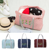 Unisex Avocado Print Travel Organizer Handbag Large Capacity