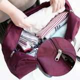 Foldable Travel Bags Unisex Large Capacity Luggage Bag Golden Flower