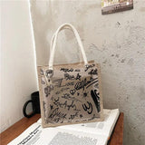 Clear Graffiti Handbag PVC Transparent Bags Women Shoulder Travel Beach Storage
