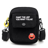 Mini Canvas Handbag Crossbody Bag Cell Phone Bag Casual Flap Shoulder Bag