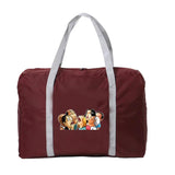 Cartoon Pattern Nylon Travel Bag Large Capacity Foldable Luggage Bag