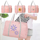 Daisy Print Large Duffle Bag Travel Tote Organizer for Women