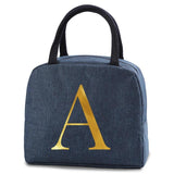 Canvas Lunch Bag Insulated Cooler Handbag Organizer