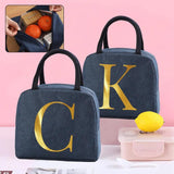 Canvas Lunch Bag Insulated Cooler Handbag Organizer