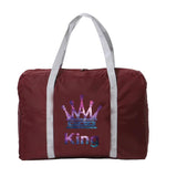 Large Capacity Foldable King Series Printed Travel Bag
