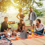 Cooler Food Lunch Bags School Kids Insulated Tote Letters Printed Bento