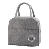 Cooler Food Lunch Bags School Kids Insulated Tote Letters Printed Bento