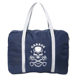 Skull Print Capacity Folding Waterproof Tote Handbag
