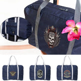 Skull Print Capacity Folding Waterproof Tote Handbag