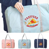 Food Print Series Travel Bag Organizer Zipper Toiletries Storage