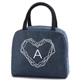 Women Lunch Bag Insulated Cooler Kids Food Storage Handbag Diamond Print