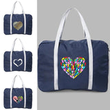 Love Print Waterproof Travel Bag Large Capacity Duffel
