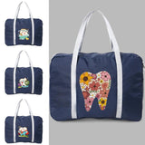 Waterproof Teeth Print Travel Bag Large Capacity Duffle Handbag