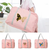 Butterfly Print Travel Bag for Women Organizer Storage Duffle Handbags
