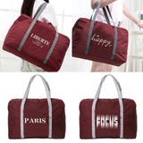 Print Travel Bag Unisex Folding Handbag Organizers Large Capacity