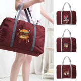 Folding Travel Bag Portable Handbags Monster Print Duffle Bag