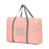 Coffee Pattern Foldable Travel Bag Organizer Men Women Unisex