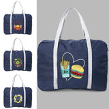 Food Print Foldable Duffel Waterproof Travel Bag