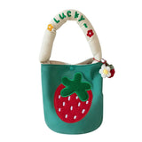 Cartoon Women Shopping Bag Bucket Bag Student Lunch Bags