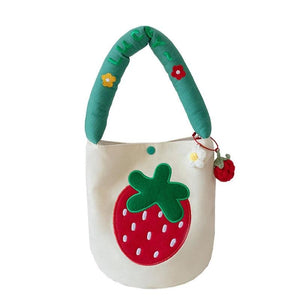 Cartoon Women Shopping Bag Bucket Bag Student Lunch Bags