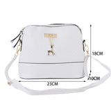 Mini Shell Shape Messenger Bag with Deer Toy