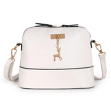 Mini Shell Shape Messenger Bag with Deer Toy