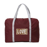 Leopard Series Printing Travel Bag Unisex Foldable Handbags Organizers