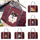 Large Capacity Travel Bags Dog Print Duffel Bags Gym Bag Men Women Handbags