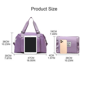 Large Capacity Foldable Duffel Bag Dry Wet Separation