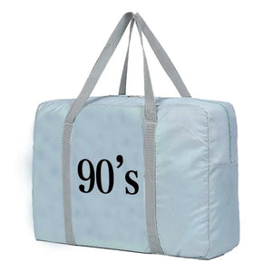 Large Capacity Folding Travel Bag Nylon Tote Women Men Weekend Organizer