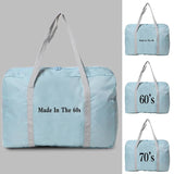 Large Capacity Folding Travel Bag Nylon Tote Women Men Weekend Organizer