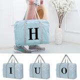 Unisex Travel Bags Organizers Large Capacity Weekend Bag Letter Pattern
