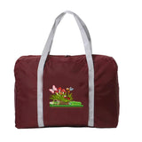 Nylon Foldable Travel Bags Large Capacity Waterproof Handbags Mushroom Pattern
