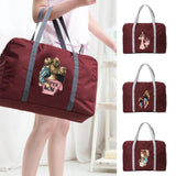 Large Capacity Foldable Travel Bag Unisex Luggage Storage - Mom Print Handbag