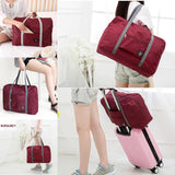 Foldable Travel Bag Hand-held Large-capacity Luggage Monster Print