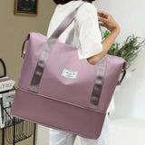 Large-Capacity Double-Layer Travel Bag Boys Oxford Cloth Handbag Women's Bag