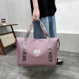 Large-Capacity Double-Layer Travel Bag Boys Oxford Cloth Handbag Women's Bag
