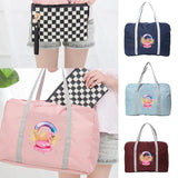 Flamingo Print Travel Bag Zipper Organizer Foldable Toiletries Storage